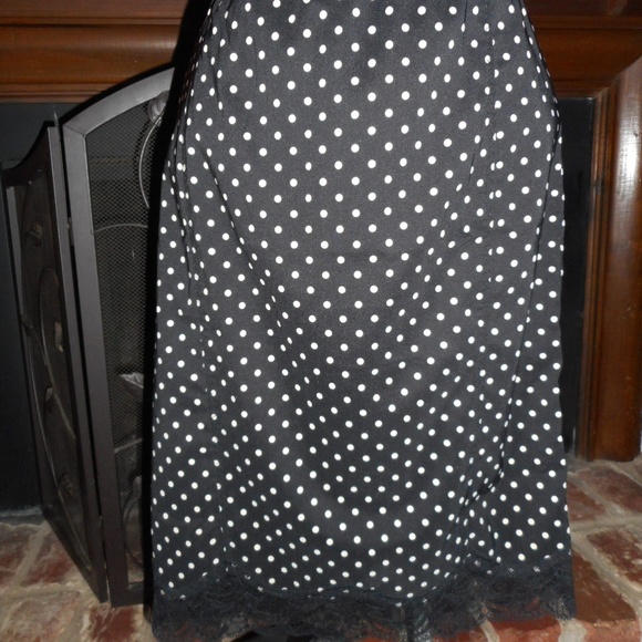 Victoria's Secret Dresses & Skirts - Victoria's Secret Black, white polka dot skirt, 6